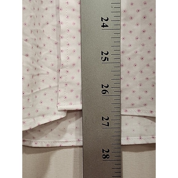 Tommy Hilfiger Shirt Mens L White Button-up, All Season Stretch Slim Fit - Picture 5 of 10